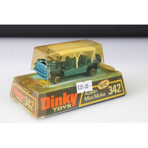 1300 - Five boxed Dinky diecast models to include 976 Michigan 180-111 Tractor Dozer, 439 Ford D800 Snowplo... 