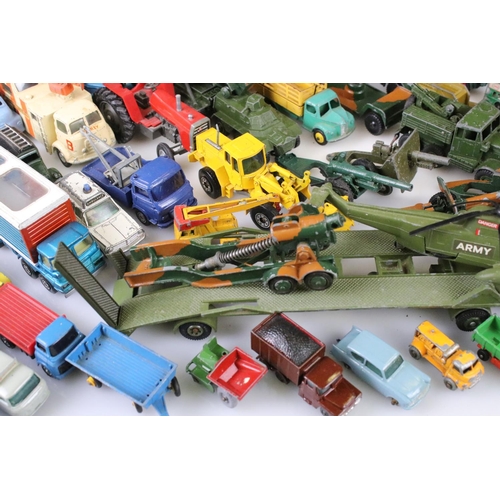 1301 - Large collection of play worn mid 20th C diecast models to include Dinky, Matchbox and Corgi etc  fe... 