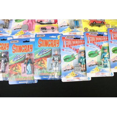 427 - 20 Carded Matchbox & Vivid Imaginations Gerry Anderson related figures and vehicles to include 13 x ... 