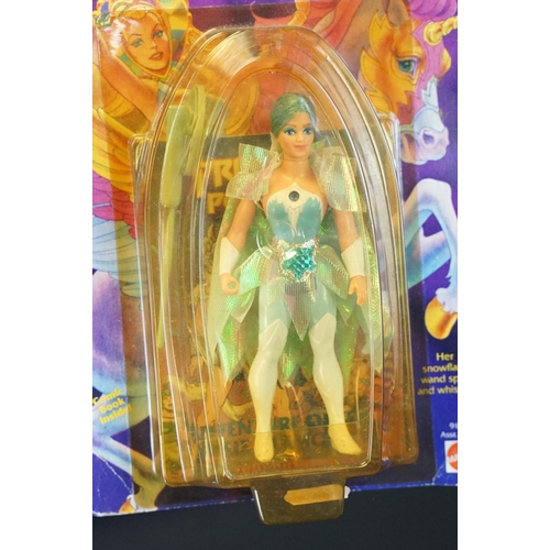 1658 - Original carded Mattel Princess of Power Frosta figure, card creasing and discolouring to bubble, un... 