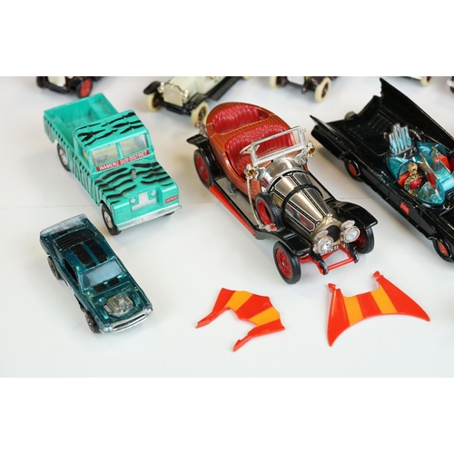 1303 - Around 22 diecast models from the mid 20th C onwards to include Corgi Batman Batmobile with Robin fi... 