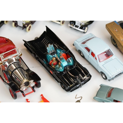 1303 - Around 22 diecast models from the mid 20th C onwards to include Corgi Batman Batmobile with Robin fi... 