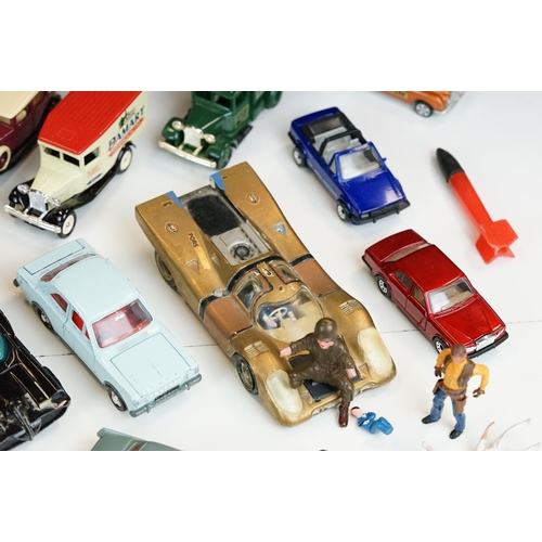 1303 - Around 22 diecast models from the mid 20th C onwards to include Corgi Batman Batmobile with Robin fi... 