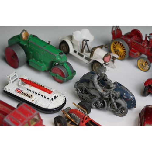 1305 - Quantity of play worn mid 20th C diecast models to include Dinky, Corgi and Matchbox featuring Dinky... 