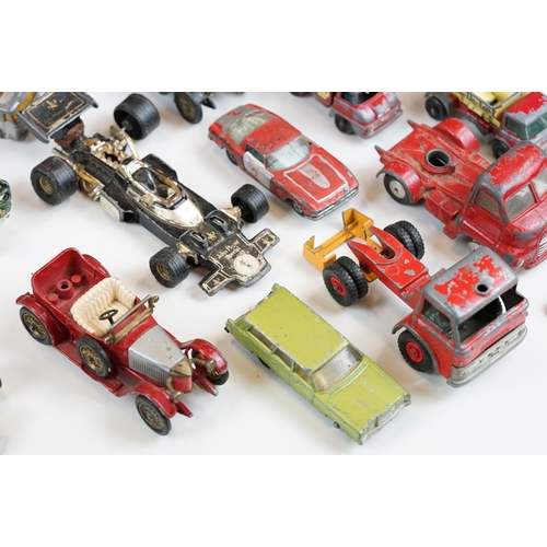 1305 - Quantity of play worn mid 20th C diecast models to include Dinky, Corgi and Matchbox featuring Dinky... 