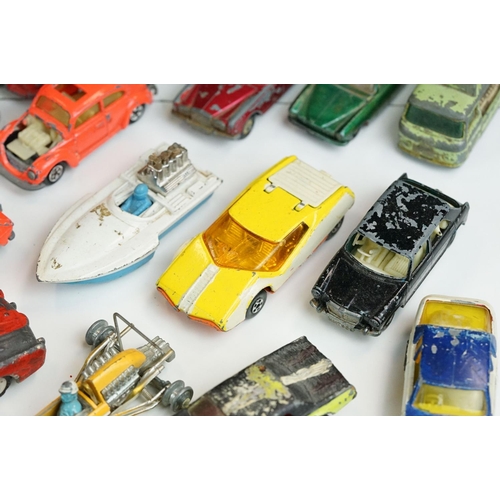 1305 - Quantity of play worn mid 20th C diecast models to include Dinky, Corgi and Matchbox featuring Dinky... 