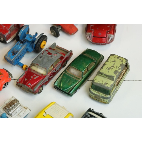 1305 - Quantity of play worn mid 20th C diecast models to include Dinky, Corgi and Matchbox featuring Dinky... 