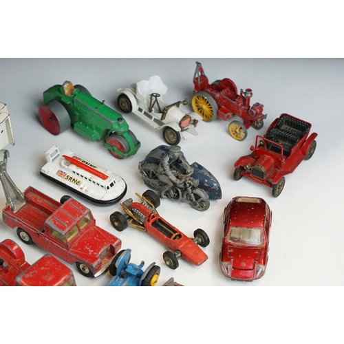 1305 - Quantity of play worn mid 20th C diecast models to include Dinky, Corgi and Matchbox featuring Dinky... 