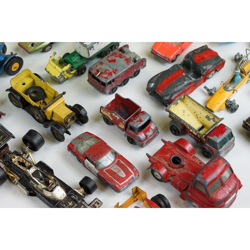 1305 - Quantity of play worn mid 20th C diecast models to include Dinky, Corgi and Matchbox featuring Dinky... 