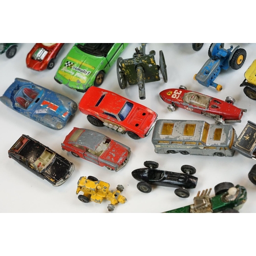 1305 - Quantity of play worn mid 20th C diecast models to include Dinky, Corgi and Matchbox featuring Dinky... 