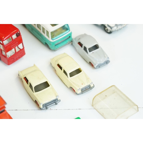 1306 - Group of play worn diecast, plastic & tin plate models to include Matchbox, Lledo, Corgi etc