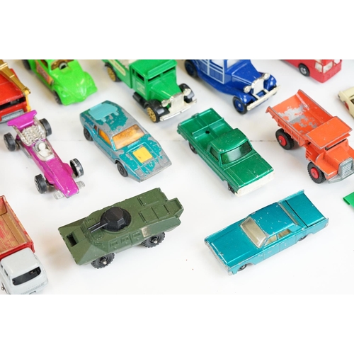 1306 - Group of play worn diecast, plastic & tin plate models to include Matchbox, Lledo, Corgi etc