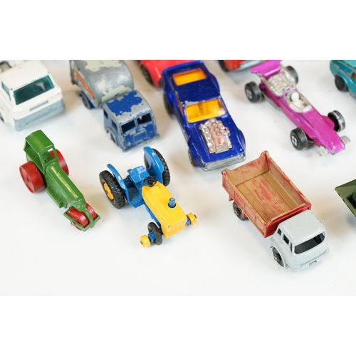 1306 - Group of play worn diecast, plastic & tin plate models to include Matchbox, Lledo, Corgi etc