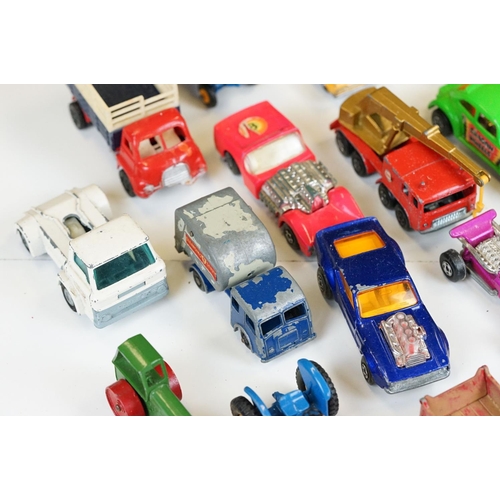 1306 - Group of play worn diecast, plastic & tin plate models to include Matchbox, Lledo, Corgi etc