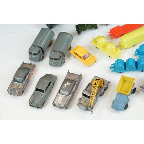 1307 - Quantity of mid 20th C play worn diecast, tin plate & plastic models to include Dinky, Benbros, Budg... 