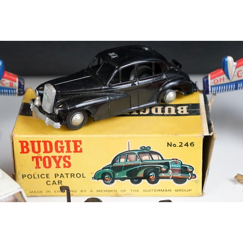 1307 - Quantity of mid 20th C play worn diecast, tin plate & plastic models to include Dinky, Benbros, Budg... 