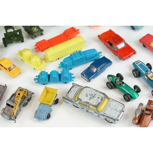 1307 - Quantity of mid 20th C play worn diecast, tin plate & plastic models to include Dinky, Benbros, Budg... 