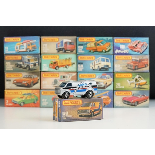 1312 - Ex Shop Stock - 17 Boxed Matchbox 75 Series / Superfast diecast models to include 66 Tyrone Malone S... 