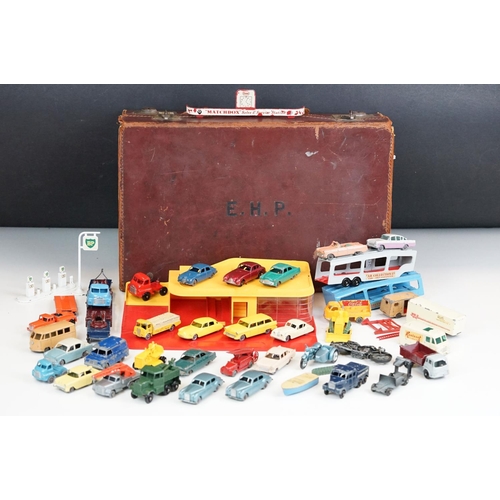 1314 - Around 35 mid 20th C play worn Matchbox Lesney 75 Series diecast models to include road and commerci... 