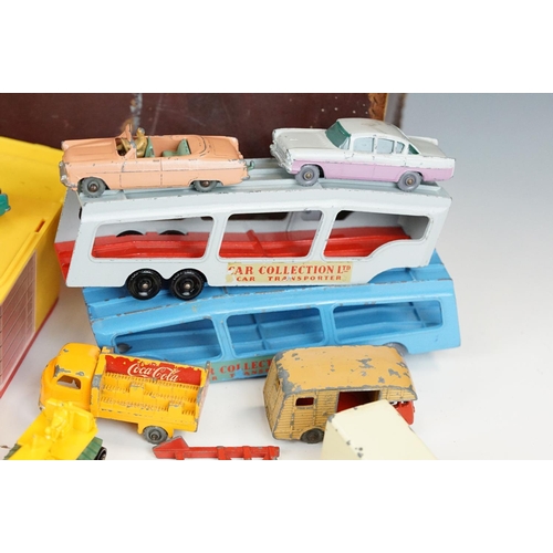 1314 - Around 35 mid 20th C play worn Matchbox Lesney 75 Series diecast models to include road and commerci... 