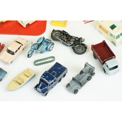 1314 - Around 35 mid 20th C play worn Matchbox Lesney 75 Series diecast models to include road and commerci... 