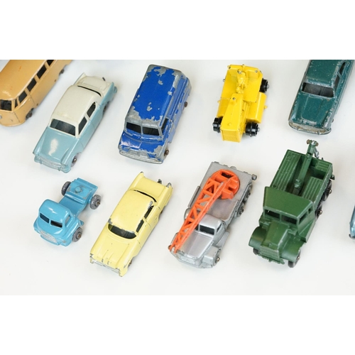 1314 - Around 35 mid 20th C play worn Matchbox Lesney 75 Series diecast models to include road and commerci... 