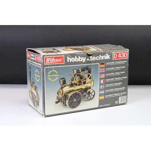 175 - Wilesco hobby - Technik D 430 steam engine in original box. Engine good, box good.