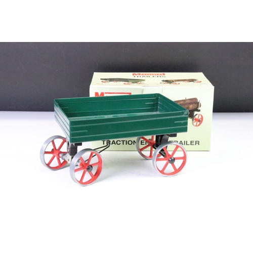 177 - Two boxed Mamod accessories to include Steam Engine SP1 and Traction Engine Trailer plus a boxed Mas... 