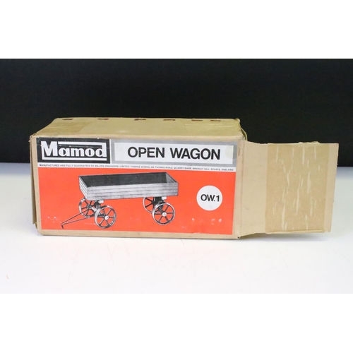 178 - Two boxed Mamod wagons to include Lumber Wagon LW1 and Open Wagon OW1, both complete and in excellen... 