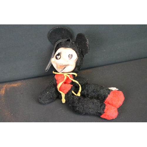 199 - Three vintage Mickey / Minnie Mouse soft toys to include a Semco example, tallest approx 28cm