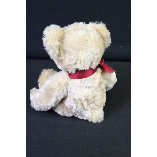 201 - Group of five Teddy bears to include a Steiff Classic Blonde Mohair Teddy Bear (no. 004704, button t... 