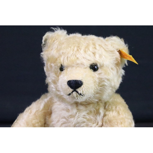 201 - Group of five Teddy bears to include a Steiff Classic Blonde Mohair Teddy Bear (no. 004704, button t... 