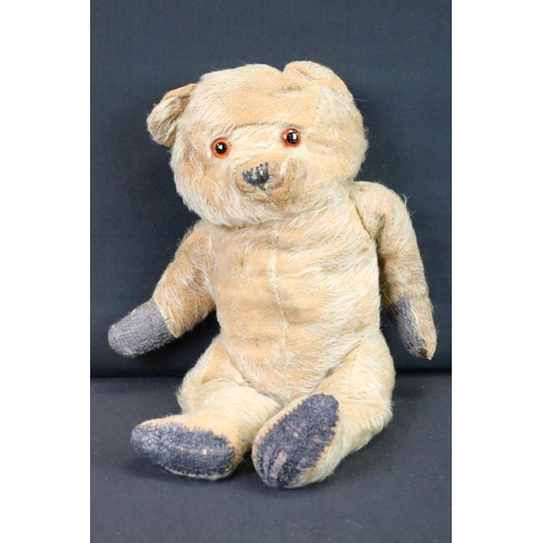 201 - Group of five Teddy bears to include a Steiff Classic Blonde Mohair Teddy Bear (no. 004704, button t... 