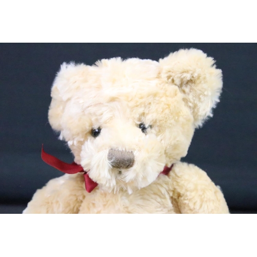 201 - Group of five Teddy bears to include a Steiff Classic Blonde Mohair Teddy Bear (no. 004704, button t... 