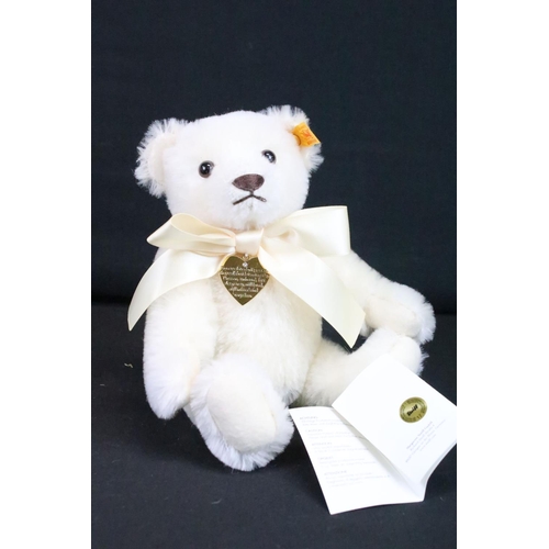 202 - Steiff - Four boxed Steiff bears to include Boa Boa The Lucky Steiff Panda, Krystabelle, Always in m... 