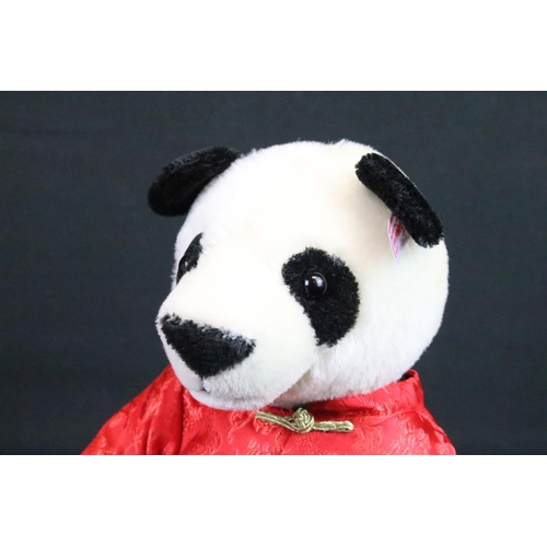 210 - Steiff - Three Steiff bears / soft toys to include Bao Bao the Lucky Panda ltd edn (664823, 28cm, wi... 