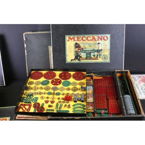 420 - Seven boxed early 20th century Meccano constructions sets / accessory outfits to include set numbers... 