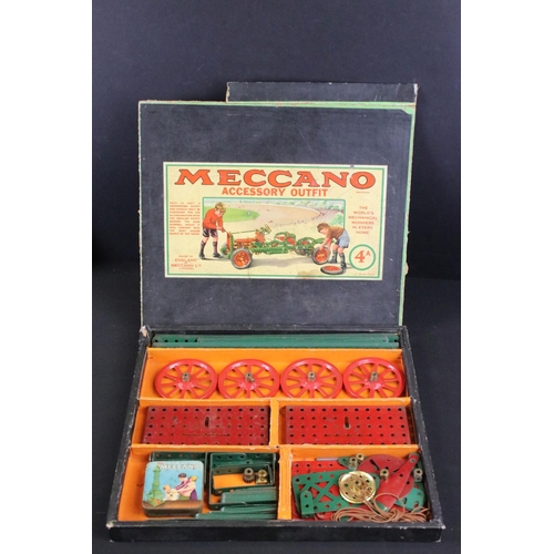 420 - Seven boxed early 20th century Meccano constructions sets / accessory outfits to include set numbers... 