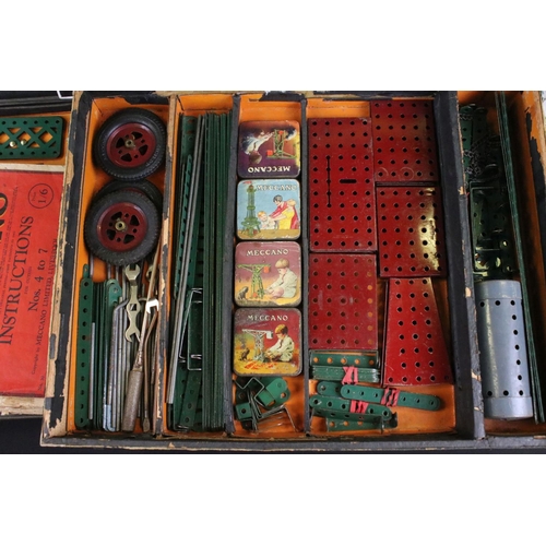 420 - Seven boxed early 20th century Meccano constructions sets / accessory outfits to include set numbers... 