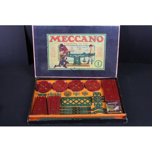 420 - Seven boxed early 20th century Meccano constructions sets / accessory outfits to include set numbers... 