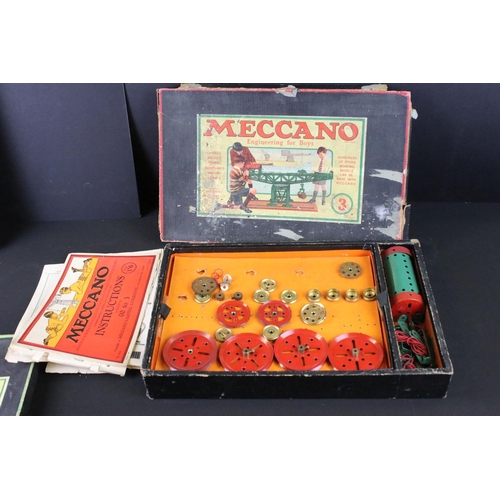 420 - Seven boxed early 20th century Meccano constructions sets / accessory outfits to include set numbers... 