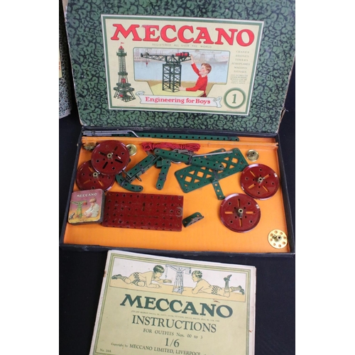 422 - Eight boxed early 20th century Meccano constructions sets / accessory outfits to include set numbers... 