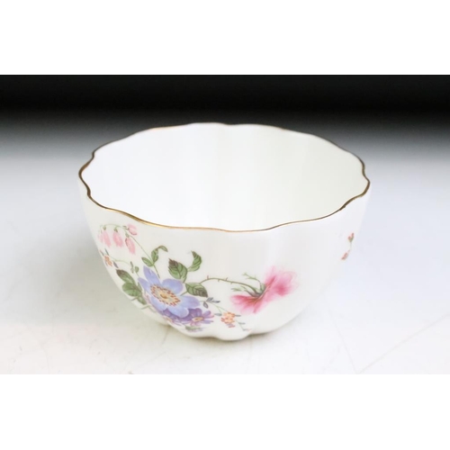 29 - Royal Crown Derby 'Posies' pattern floral coffee set to include coffee pot & cover, 6 coffee cups & ... 