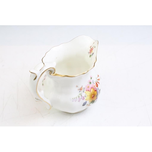 29 - Royal Crown Derby 'Posies' pattern floral coffee set to include coffee pot & cover, 6 coffee cups & ... 