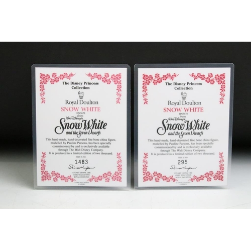 34 - Three boxed Royal Doulton 'The Disney Princess Collection' ltd edn porcelain figurines to include 2 ... 