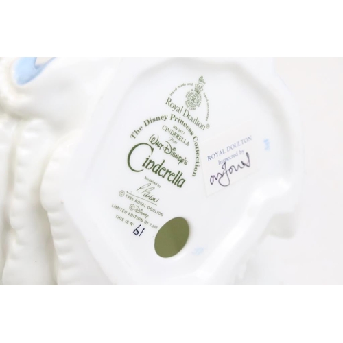 34 - Three boxed Royal Doulton 'The Disney Princess Collection' ltd edn porcelain figurines to include 2 ... 