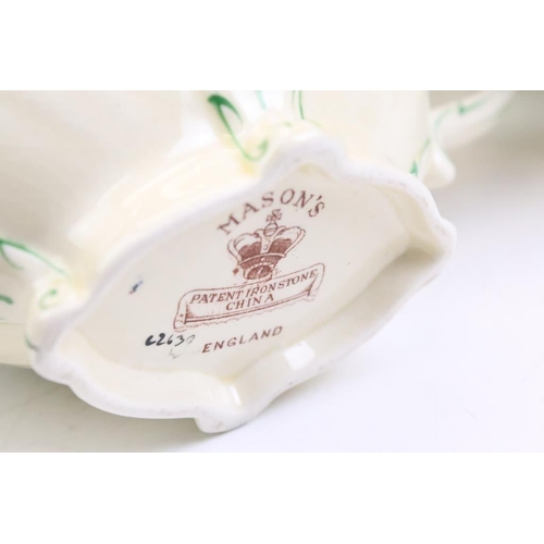 48 - Late 19th / early 20th century Masons Ironstone floral dinner ware, pattern no. c2639, to include 2 ... 