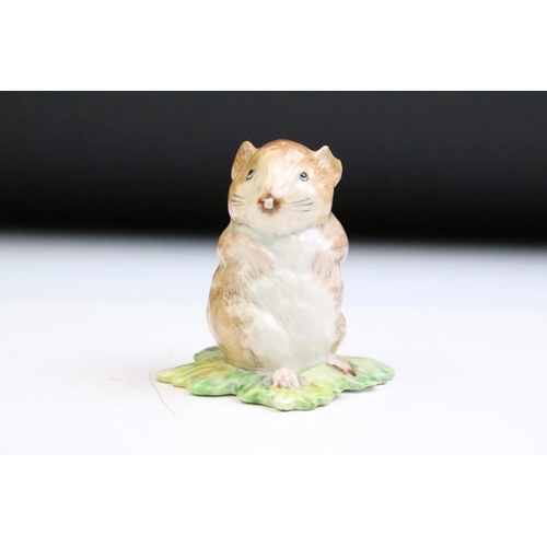 58 - Six Beswick Beatrix Pottery porcelain figures to include Jemima Puddleduck, Samuel Whiskers, Mrs Tig... 