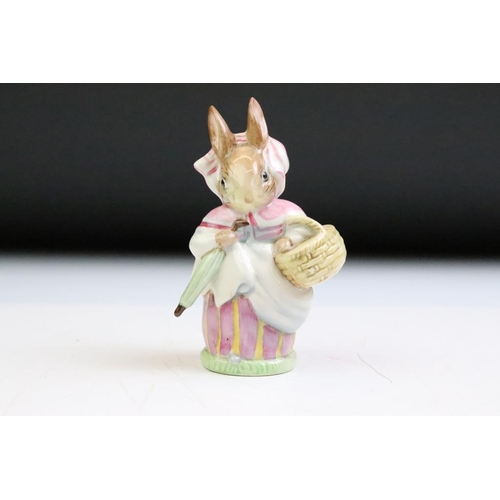 58 - Six Beswick Beatrix Pottery porcelain figures to include Jemima Puddleduck, Samuel Whiskers, Mrs Tig... 