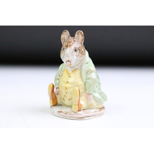 58 - Six Beswick Beatrix Pottery porcelain figures to include Jemima Puddleduck, Samuel Whiskers, Mrs Tig... 